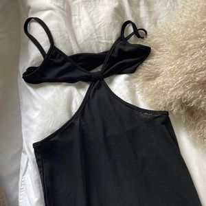 Black cutout dress